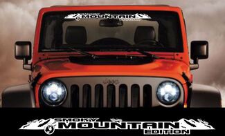 Smoky Mountain Edition parabrisas banner calcomanía calcomanía se adapta a jeep wrangler otros