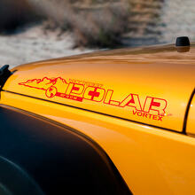 Calcomanías adhesivas de vinilo Polar Vortex para capó de Jeep Wrangler JK JKU 3