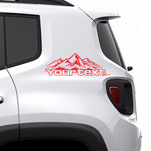 Calcomanías de Vinilo Montañas para Cuarto Trasero para Jeep Renegade 3