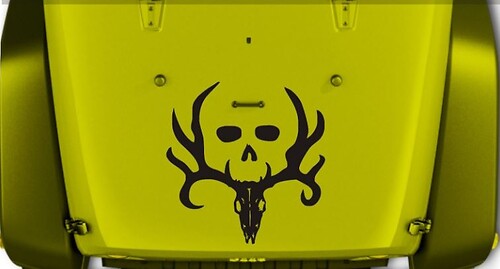 Jeep Wrangler Bone Collector vinilo capó pegatina calcomanía Jk Jku Lj Tj 23 X 23
