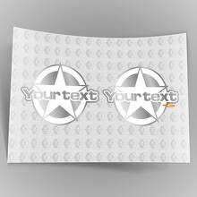 Calcomanías de Vinilo con Letras Estrella para Jeep Renegade 3