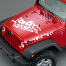 Calcomanías de Vinilo con Letras Offroader para Capó de Jeep Wrangler 2
