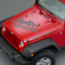 Calcomanías de Vinilo con Letras Offroader para Capó de Jeep Wrangler 3