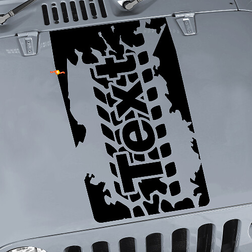 Adhesivo de Vinilo para Cofre con Dibujo de Banda de Rodadura para Jeep Wrangler JK JKU LJ TJ