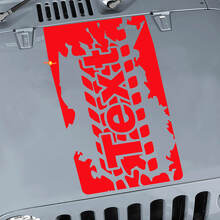 Adhesivo de Vinilo para Cofre con Dibujo de Banda de Rodadura para Jeep Wrangler JK JKU LJ TJ_3
