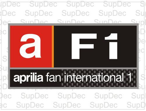 Calcomanía de Vinilo para Fans Internacionales de Carreras AF1 Aprilia