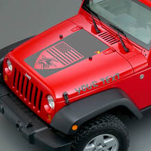 Juego de adhesivos de vinilo con placa americana y texto personalizado para capó de Jeep Wrangler_3