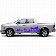 Kit de vinilos laterales personalizados Mud Splash para Dodge Ram Rebel 2009–2016_2