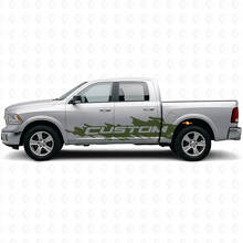 Kit de vinilos laterales personalizados Mud Splash para Dodge Ram Rebel 2009–2016_3