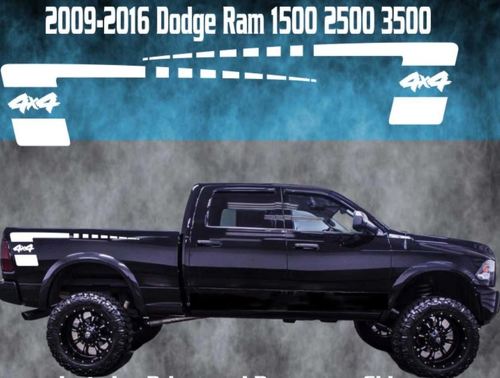 2009-2016 Dodge Ram vinilo calcomanía gráfico camión cama rayas Hemi Hockey 4x4 estroboscópico