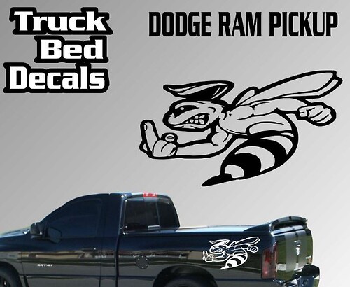 Pegatina adhesiva de vinilo divertida de abeja para mesita de noche para Dodge Ram 1500