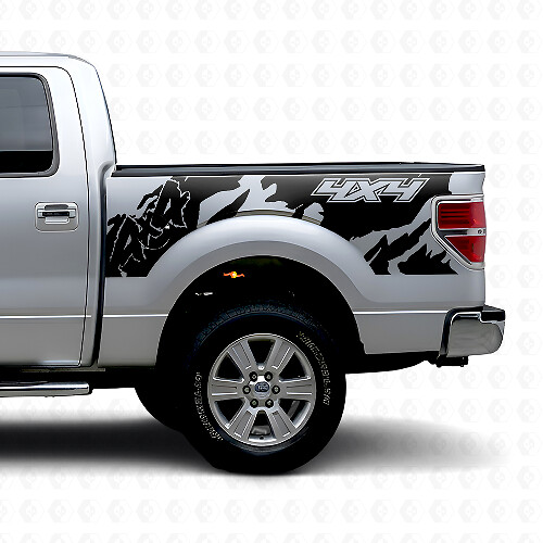 Vinilo adhesivo lateral trasero estilo 4x4 Off Road para camión Musclecar 2010-2020