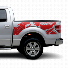 Vinilo adhesivo lateral trasero estilo 4x4 Off Road para camión Musclecar 2010-2020_4