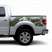 Vinilo adhesivo lateral trasero estilo 4x4 Off Road para camión Musclecar 2010-2020_5