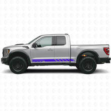 Calcomanía de vinilo personalizada con rayas laterales a cuadros para Musclecar camión 2010-2020_2