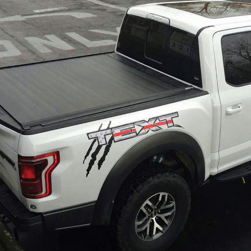 Adhesivo gráfico lateral con logo de bandera de EE. UU. personalizado 2 para musclecar, camioneta de potencia 2017