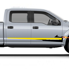 Gráfica de Franjas Laterales de Rendimiento con Texto Personalizado Retro Calcomanía para Musclecar truck 3