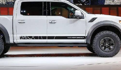 Ford F-150 Raptor 2017 gráficos lateral raya calcomanía retro Ford Performance