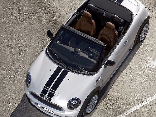 Kit de Calcomanías de Vinilo con Rayas Dobles para Capó y Maletero para MINI Cooper Roadster