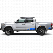 Kit de calcomanías vinilo de rayas laterales estilo retro para Toyota Tacoma 2016_2