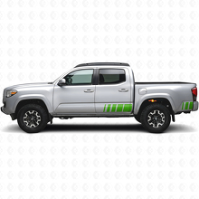 Kit de calcomanías vinilo de rayas laterales estilo retro para Toyota Tacoma 2016_3