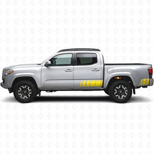 Kit de calcomanías vinilo de rayas laterales estilo retro para Toyota Tacoma 2016_5