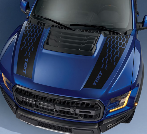 Paquete de Gráficos de Capó de Texto Personalizado Kit de Calcomanías 3 para Musclecar camión power truck 2017