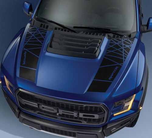 Ford F150 Raptor 2017 paquete de gráficos de capó kit calcomanía calcomanía - 2