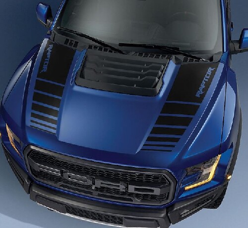 Ford F150 Raptor 2017 paquete de gráficos de capó kit calcomanía calcomanía - 1