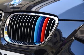 BMW M colores rayas de parrilla de riñón 3 juego de pegatinas de vinilo de rayas
