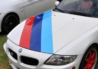 BMW M rayas de color Rally Hood Racing Motorsport Performance pegatina de vinilo
