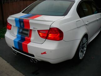 M colores rayas Rally tronco trasero Racing Motorsport vinilo calcomanía pegatina para BMW

