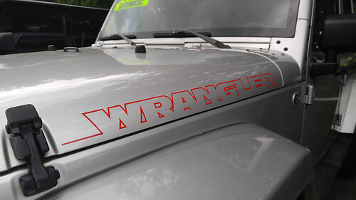2 uds nuevo WRANGLER pegatina lateral para capó calcomanía gráfica JEEP WRANGLER RUBICON SAHARA cualquier Color
