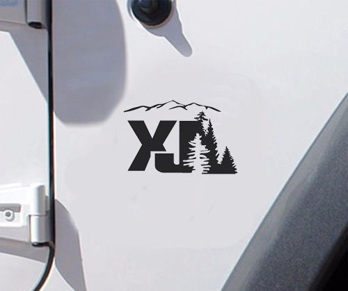 Calcomanías de Vinilo Estilo Montaña XJ para Jeep Cherokee