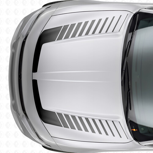 Calcomanía adhesiva de vinilo con franjas de acento estilo estroboscópico para capó Dodge Charger 2015-2026