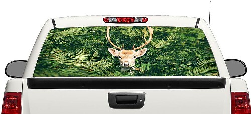 Deer Camo Hanting ventana trasera calcomanía pegatina camioneta SUV coche 3