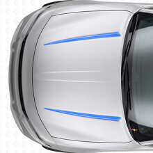 Vinilo Adhesivo de Raya Doble en Capó para Dodge Charger 2015-2026_2