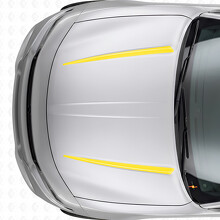 Vinilo Adhesivo de Raya Doble en Capó para Dodge Charger 2015-2026_5