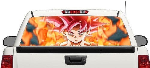 Dragon Ball super goku pegatina para ventana trasera camioneta camioneta SUV coche 3