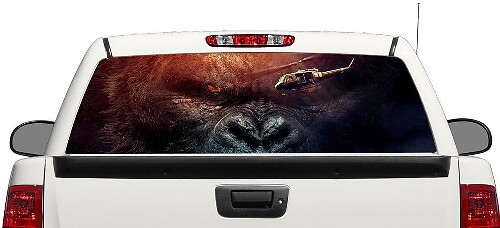 Calcomanía para ventana trasera de Kong Skull Island para camioneta SUV