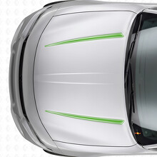 Calcomanía adhesiva de vinilo con franjas de doble contorno Tnin para capó Dodge Charger 2015-2026_3
