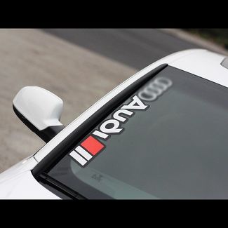 Vinilo adhesivo para parabrisas de ventana de coche deportivo de carreras AUDI