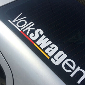 Etiqueta engomada del coche del vinilo de la etiqueta lateral del parabrisas delantero de VW creativo para la ventana de Volkswagen