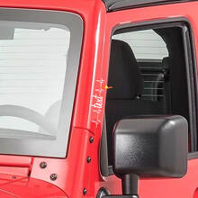 Calcomanías de vinilo para pilar de puerta con pulso cardíaco para Jeep Wrangler Rubicon 2