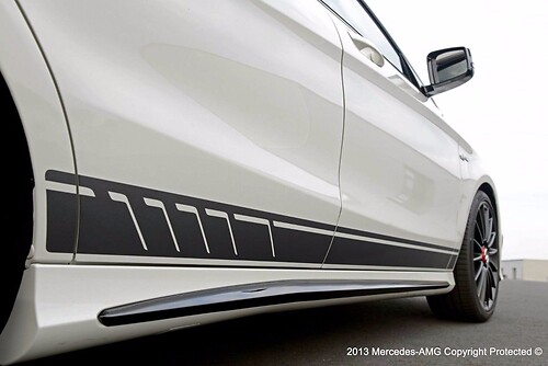 Tiras de contorno de acento vinilo adhesivo lateral para Mercedes-Benz CLA-Class