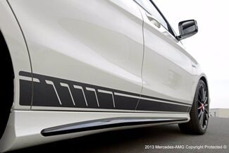 Etiqueta engomada del vinilo de las rayas del estilo para Mercedes Benz CLA AMG negro

