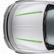 Calcomanía adhesiva de vinilo con franjas dobles personalizadas para capó Dodge Charger 2015-2026_3