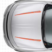 Calcomanía adhesiva de vinilo con franjas dobles personalizadas para capó Dodge Charger 2015-2026_4