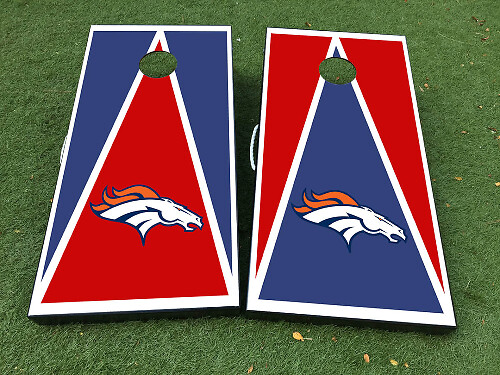 Juego de adhesivos de vinilo para tablero de cornhole Denver Horse