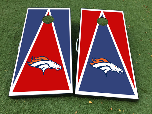 Calcomanía de juego de mesa Cornhole de Denver Broncos, envolturas de vinilo con laminado